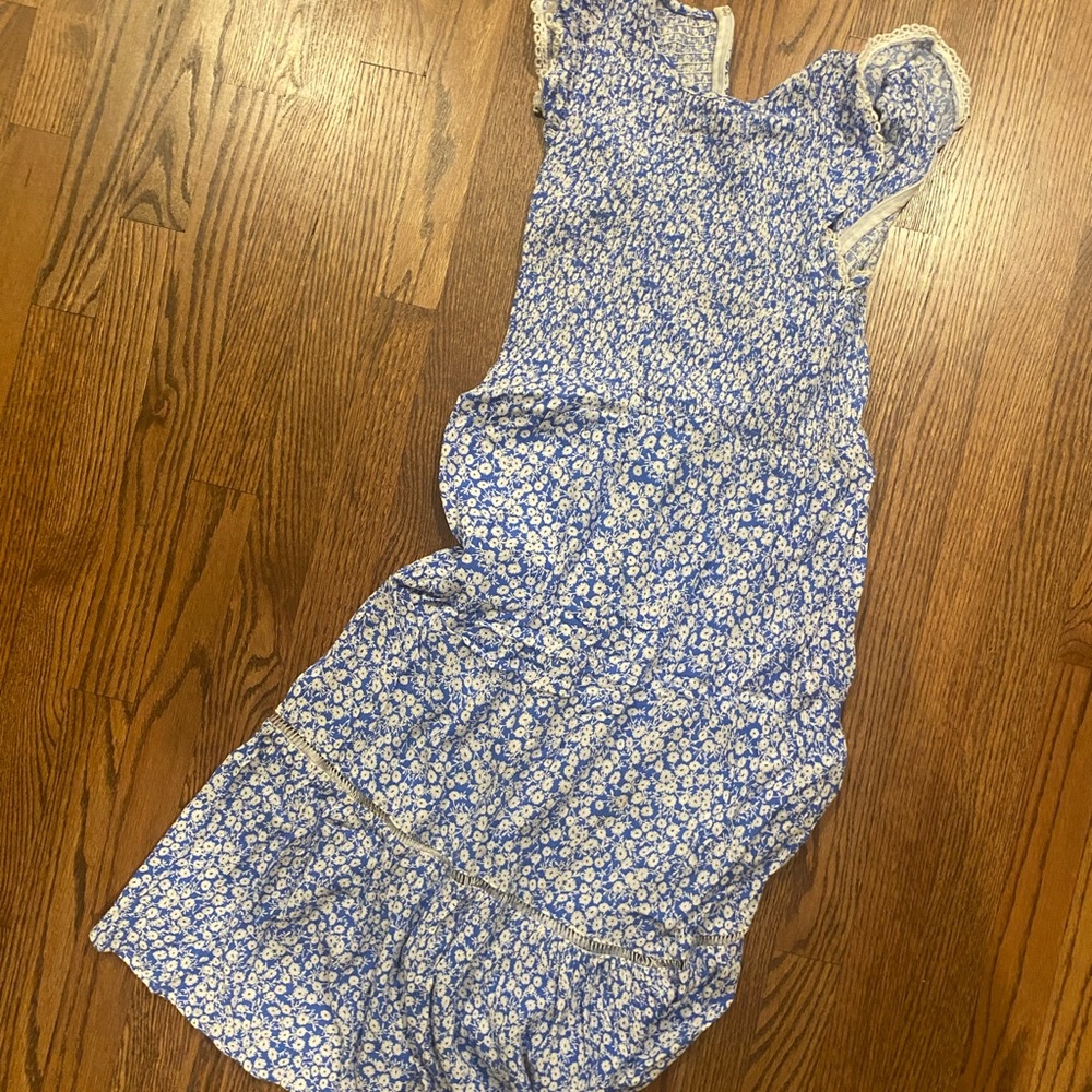 Lulus maxi blue floral dress